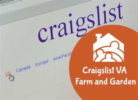 • •. . Craigslist va farm and garden  by owners